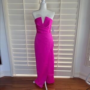 NWT Jay Godfrey Elegant Pink Strapless Dress 4